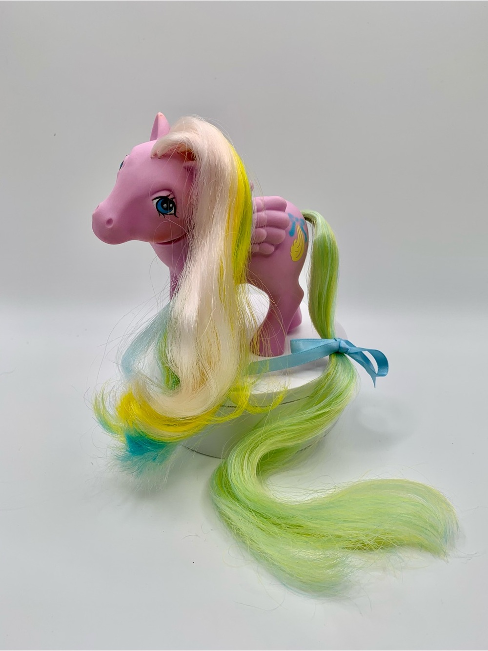 My Little Pony Brush n Grow Curly Locks Pegasus HTF Vinatge G1 WORKING